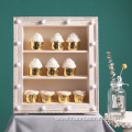 old retro white dessert table decoration wedding cake